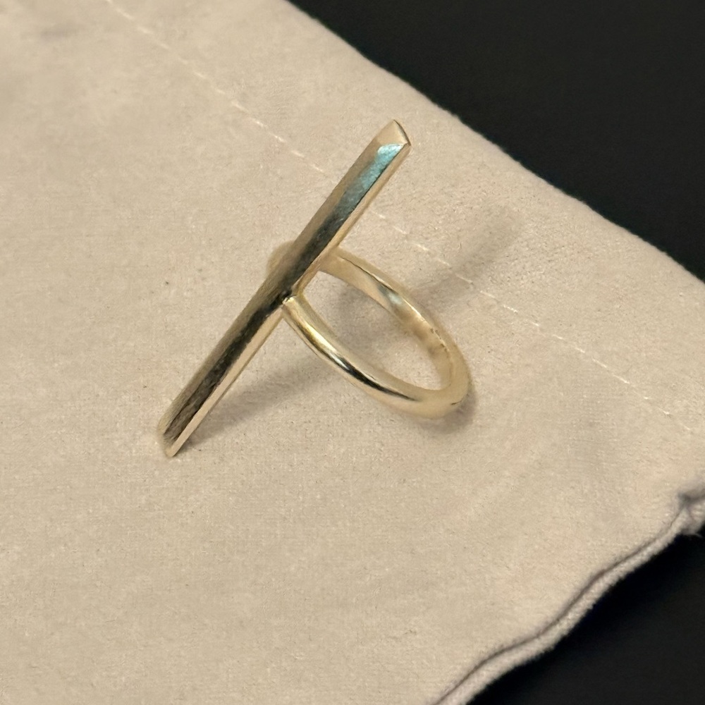 New Kendra Scott Reggie gold bar ring size 7.5 - Picture 4 of 6
